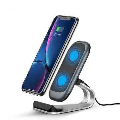 2020 Trending Office Restaurant Desk Universal 10w Phone Fast Wireless Charger Stand Qi Wireless Charger